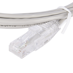Cable de Parcheo Slim UTP Cat6 - 2 m Gris Diámetro Reducido (28 AWG)