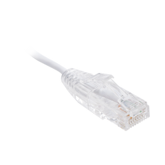 Cable de Parcheo Slim UTP Cat6 - 2 m Blanco Diámetro Reducido (28 AWG)