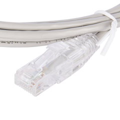 Cable de Parcheo Slim UTP Cat6 - 3 m Gris Diámetro Reducido (28 AWG)