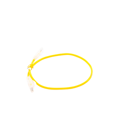 Cable de Parcheo Slim UTP Cat6A - 0.5 m Amarillo, Diámetro Reducido (28 AWG)