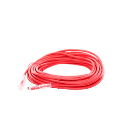 Cable de Parcheo Slim UTP Cat6A - 10 m Rojo Diámetro Reducido (28 AWG)