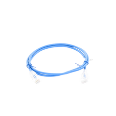 Cable de Parcheo Slim UTP Cat6A - 1 m Azul, Diámetro Reducido (28 AWG)