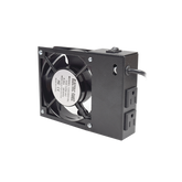 Ventilador 110 Vca con Clavija para Gabinete de Pared con 2 Tomas de Corriente