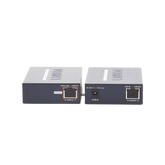 Kit Transmisor y Receptor PoE de Largo Alcance Sobre Coaxial Hasta 1 km