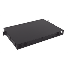 Distribuidor de Fibra Óptica de Alta Densidad LigthVerse *Core* Para Rack de 19 Pulgadas, Acepta 4 Placas Plug and Play, Hasta 96 Fibras, 1 UR