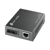Convertidor Fibra Óptica Monomodo / 1 Puerto RJ45 10/100/1000 Mbps / Puerto Fibra Óptica SC 1000 Mbps / Hasta 20 Km / Plug and Play