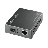 Convertidor Fibra Óptica Monomodo o Multimodo / 1 Puerto SFP 1000 Mbps / 1 Puerto RJ45 10/100/1000 Mbps / Plug and Play