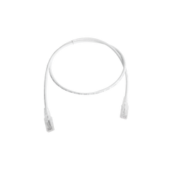 Patch Cord MC6 Modular Cat5e UTP, CM/LS0H, 3.05 Metros (10 Pies), Color Blanco, Versión Bulk (Sin Empaque Individual)