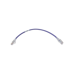 Patch Cord MC6 Modular Cat6 UTP, CM/LS0H, 0.3 Metros (1 Pie), Color Violeta
