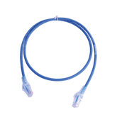 Patch Cord MC6 Modular Cat6 UTP, CM/LS0H, 0.91 Metros (3 Pies), Color Azul, Versión Bulk (Sin Empaque Individual)