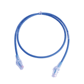 Patch Cord MC6 Modular Cat6 UTP, CM/LS0H, 3ft, Color Azul, Versión Bulk (Sin Empaque Individual)