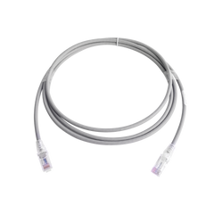 Patch Cord MC6 Modular Cat6 UTP, CM/LS0H, 2.13 Metros (7 Pies), Color Gris, Versión Bulk (Sin Empaque Individual)