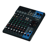 Mezcladora de Audio | 10 Canales | Perillas | 4 Entradas de Micrófono/Línea | 3 entradas Estéreo | Efectos | USB