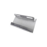 Placa salida a tubo automática para peralte de 66mm y 116mm, con acabado Electro Zinc