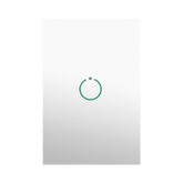 (ZWAVE) Interruptor On/Off panel táctil touch inalámbrico Zwave Plus 1 boton. Compatible con Hubitat HC8, Álula M2M, otro
