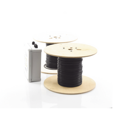 MICALERT Cable Sensor para Paredes, barandales, rejas rigidas / 2 zonas de 152 metros / 304 Metros de protección total/Tarjeta LPU400/Calibración via software
