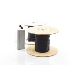 MICALERT Cable Sensor para Paredes, barandales, rejas rigidas / 2 zonas de 152 metros / 304 Metros de protección total/Tarjeta LPU400/Calibración via software