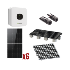 Kit Solar Interconexion / 3kW 220Vca / Inversor GROWATT/ Montaje Incluido