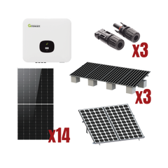 Kit Solar Interconexion / 8kW 220Vca / Inversor GROWATT / Montaje Incluido