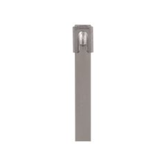 Cincho Pan-Steel™ de Acero Inoxidable 316, de 362mm largo x 7.9mm ancho, Color Metálico, Paquete de 50pz