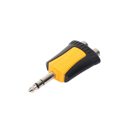 Conector Estéreo | 1/4in - 2 x RCA hembra | Adaptador de Carcasa de Plastico |