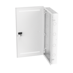 Gabinete Multipropósito de Montaje en Pared, de 28 in de Altura, Con Puerta Reversible, Fabricado en Acero, Color Blanco