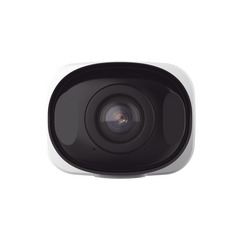 Cámara Bullet de Red Mini Panorámica 180° AI / 4K / Super WDR 120dB / Micrófono Integrado / IP67-IK10 / Soporte PoE / Almacenamiento 1TB / Analítica IA VCA 8 Modos