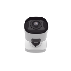 Cámara Bullet de Red Mini Panorámica 180° AI / 4K / Super WDR 120dB / Micrófono Integrado / IP67-IK10 / Soporte PoE / Almacenamiento 1TB / Analítica IA VCA 8 Modos