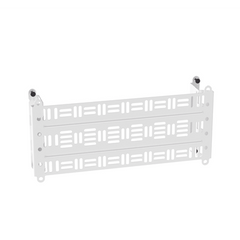 Accesorio Para Montaje de Equipos o Dispositivos en Gabinetes Multipropósito, de Instalación a Presión, de Acero, Color Blanco