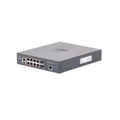 Switch cnMatrix EX2010-P capa 3 de 10 puertos(8 PoE Gigabit 802.3af/at, 2 SFP, 1 consola, 1 MNGMT, 1 USB) administración desde la Nube (MX-EX2010PXA-U)