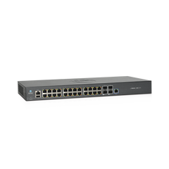 Switch cnMatrix EX2028-P capa 3 de 28 puertos (24 PoE Gigabit 802.3af/at, 4 SFP+) administración desde la Nube (MX-EX2028PxB-U)