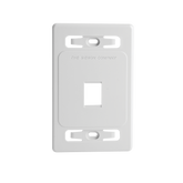 Placa de Pared Modular MAX, de 1 Salida, Color Blanco