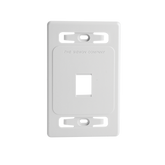 Placa de pared modular MAX, de 1 salida, color blanco