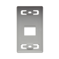 Placa de pared modular MAX, de 2 salidas, color blanco