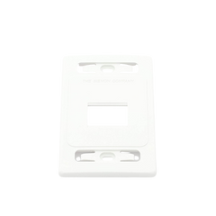 Placa de pared modular MAX, de 2 salidas, color blanco, version bulk (Sin Empaque Individual)