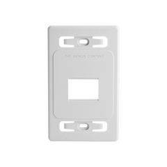 Placa de pared modular MAX, de 2 salidas, color blanco, version bulk (Sin Empaque Individual)