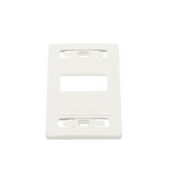 Placa de pared modular MAX, de 3 salidas, color blanco, version bulk (Sin Empaque Individual)