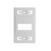 Placa de Pared Modular MAX, de 3 Salidas, Color Blanco, Versión Bulk (Sin Empaque Individual)