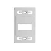 Placa de pared modular MAX, de 3 salidas, color blanco, version bulk (Sin Empaque Individual)