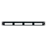 Patch Panel MAX Modular (vacío), de 24 Puertos, Plano, 1UR