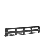 PATCH PANEL MAX VACIO ID VERTICAL UTP 48 PTOS PLANO 2U NEGRO