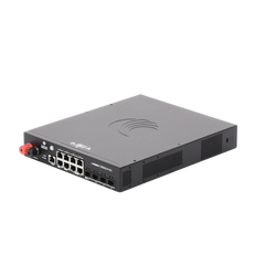 Switch cnMatrix WISP TX1012-DC-P de 8 puertos PoE y 4 SFP+, 170 W PoE Budget, Capa 2, gestión gratuita desde la nube, para corriente directa