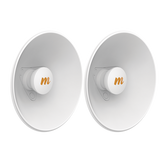 Par de Antenas Modulares Dual Slant, 4.9 - 6.4 GHz, Dimensiones (27 cm), Apertura 45°, Ganancia de 20 dBi, Diseñadas para radio C5x