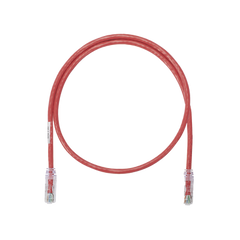 Cable de parcheo UTP Categoría 6, con plug modular en cada extremo - 1 ft (30.48 cm) - Rojo