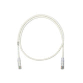 Cable de parcheo UTP Categoría 6, con plug modular en cada extremo - 1 m. - Blanco mate