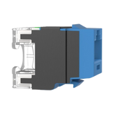Conector Jack Estilo 110 (de Impacto), Tipo Keystone, Categoría 6A, de 8 Posiciones y 8 Cables, Color Azul