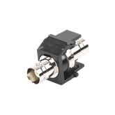 Módulo Acoplador Coaxial Tipo BNC, Keystone, de 50 Ohms, Color Negro