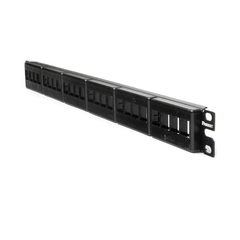 Panel de Parcheo Modular Keystone (Sin Conectores), de 24 Puertos, Espacio Para Identificación con Etiqueta Adhesiva, 1UR