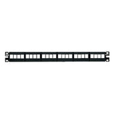 Panel de Parcheo Modular Keystone (Sin Conectores), de 24 Puertos, Espacio Para Identificación con Etiqueta Adhesiva, 1UR