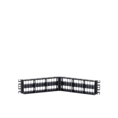 Panel de Parcheo Modular Keystone (Sin Conectores), Angulado, de 48 Puertos, 2UR